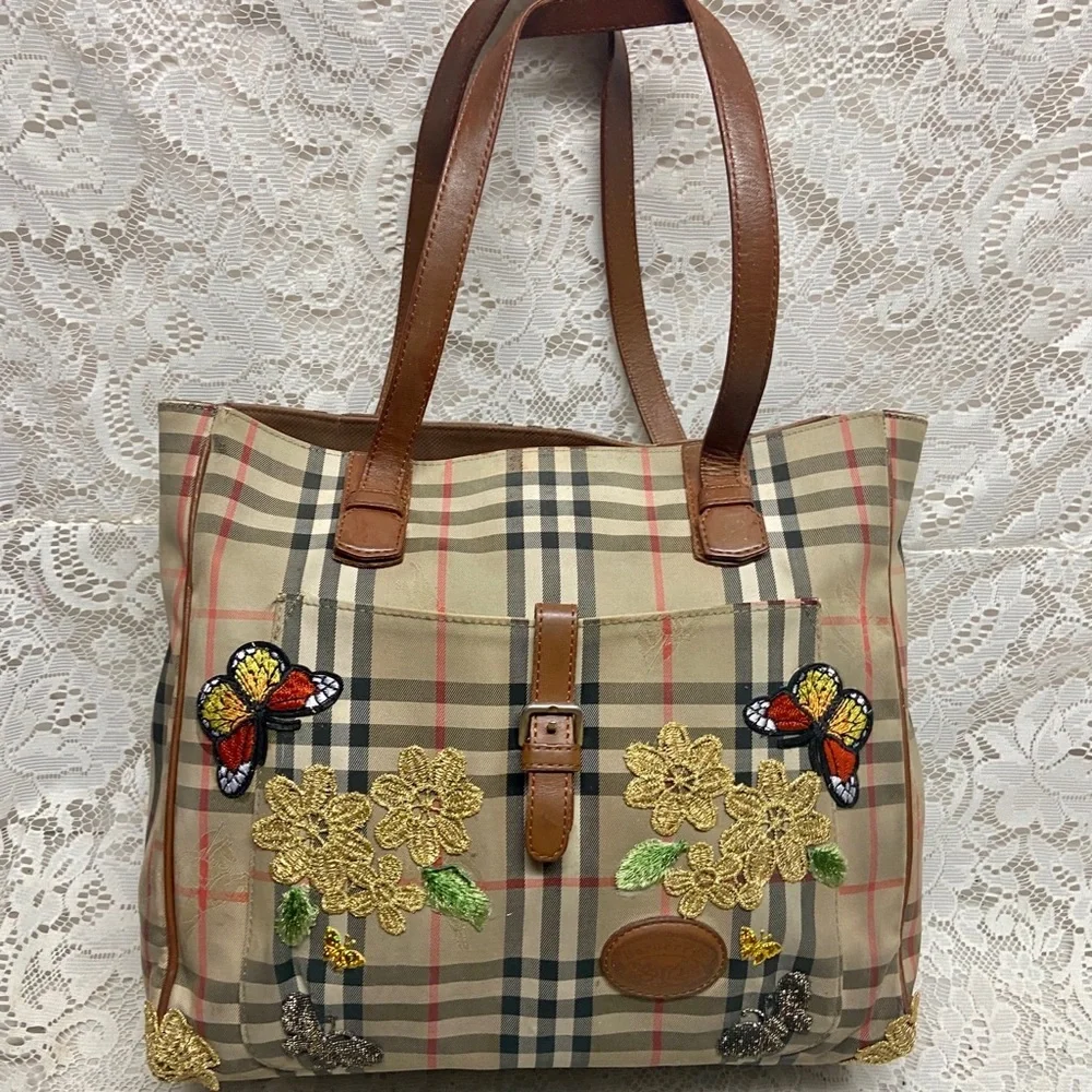 Burberry Nova Check Hand-Shoulder Bag Tote - Picture 10 of 15